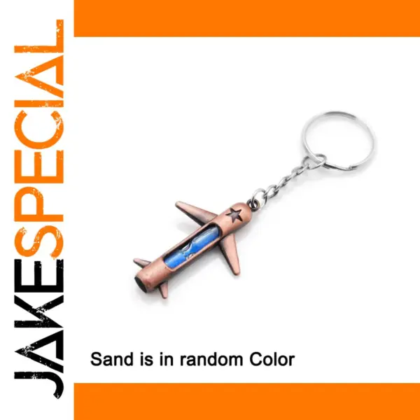 Metallic Keychain in Rifle Design with Chain