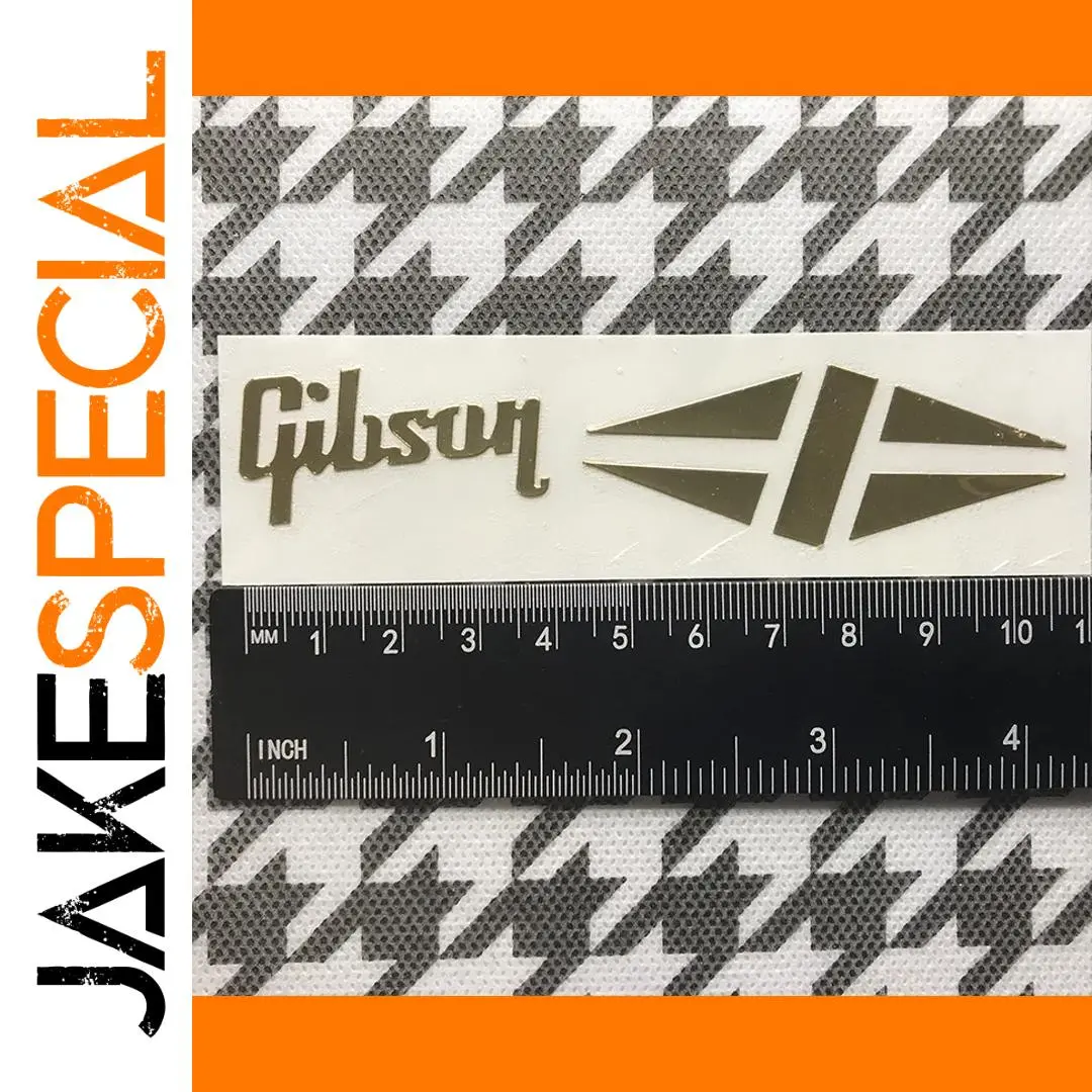 Gibson Gold Headstock Decal Set of 2 1 Gibson Gold Headstock Decal Set of 2