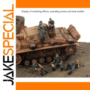 1/72 German Soldier Squad Model Set of Five