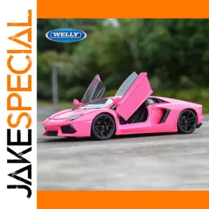 WELLY 1:24 Pink Lamborghini Aventador Model