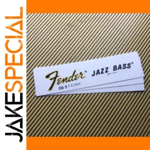 Fender Jazz Bass Headstock Decal 3pcs Set