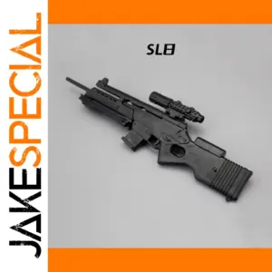 SL Tactical Black Assault Rifle Model Replica