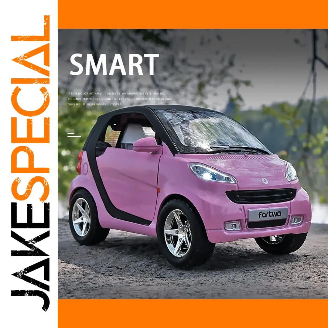 1:24 Alloy Smart Fortwo Diecast Car 1 1:24 Alloy Smart Fortwo Diecast Car