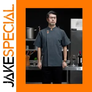 Red DiYi Chef Uniform with Breathable Mesh