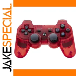 Transparent Red PS3 Wireless Game Controller