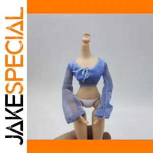 Fashionable Light Blue Top for 1/6 Scale Dolls