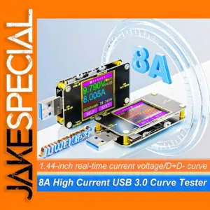 A3 8A USB Power Meter for Type-C Chargers