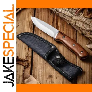 Damascus Style Outdoor Knife with Sheath