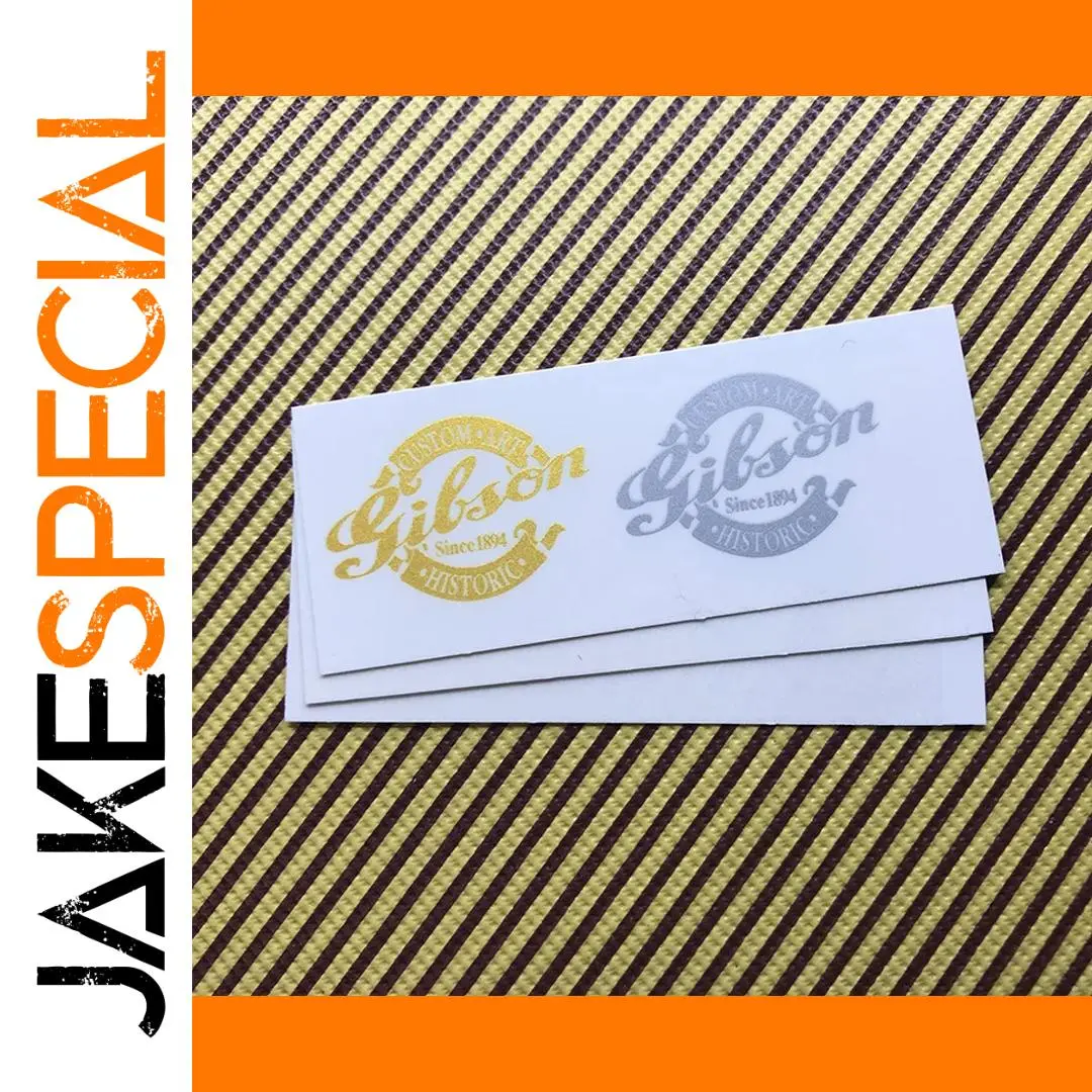 Gibson Headstock Decal Set - 3 Stickers 1 Gibson Headstock Decal Set - 3 Stickers