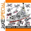 Military Battleship and Vehicle Building Set