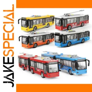 Large Inertia Double-Layer Sightseeing Bus Toy for Boys