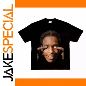 Graphic Black T-Shirt with Playful Design