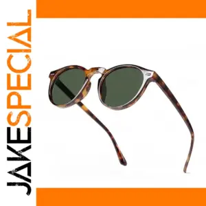 Vintage Tortoiseshell Round Sunglasses for Adults