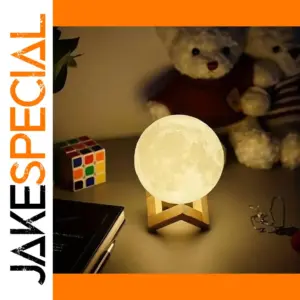 LED Moon Light with Wooden Stand