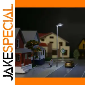 5-Pack HO Scale Metal LED Street Lights LD01HOWGr