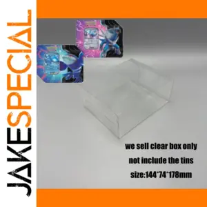 Transparent PET Display Box for PTCG Paradox Clash Tin