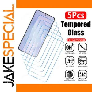 5-Pack Tempered Glass Screen Protectors for Samsung Galaxy A Series