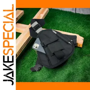 Multi-Functional Black Chest Bag Pouch