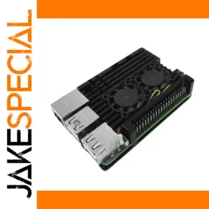 Raspberry Pi 5 Aluminum Case with Dual Fans