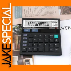 12-Digit Solar Dual Power Office Calculator CT-512