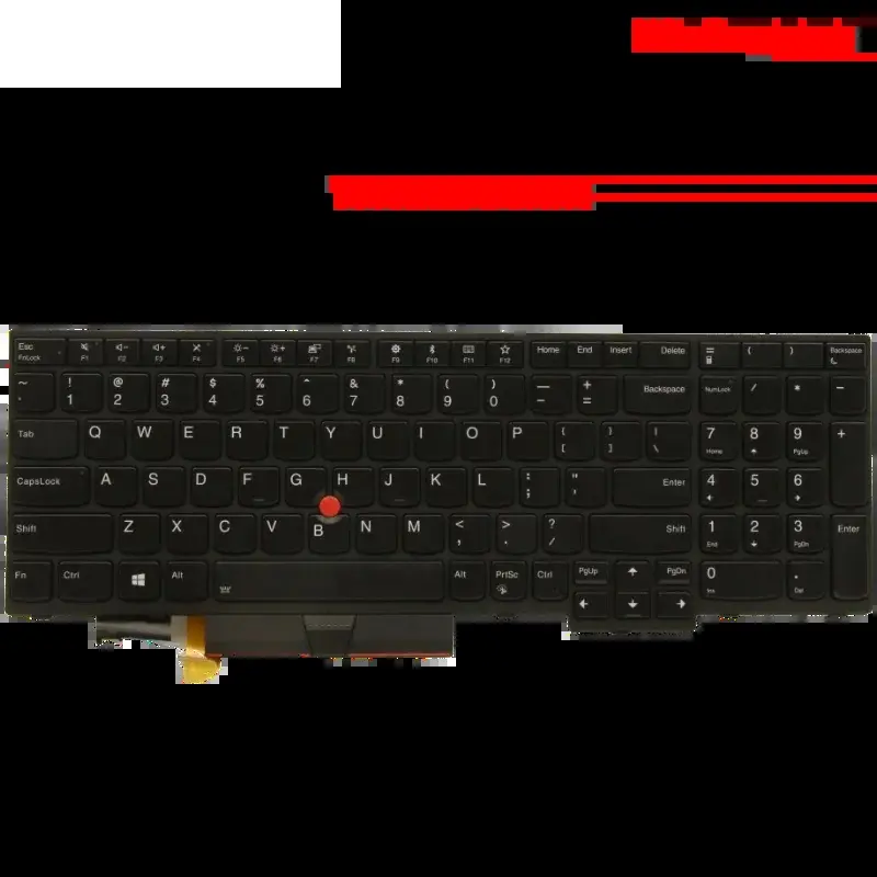 Black Backlit Keyboard for Lenovo ThinkPad L590 P73 11 Black Backlit Keyboard for Lenovo ThinkPad L590 P73 - Image 11