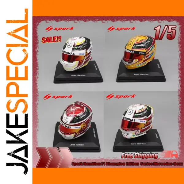 Hamilton F1 Champion Edition Helmet Miniature Model W10