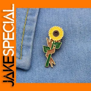 Sunflower Enamel Pins for Women
