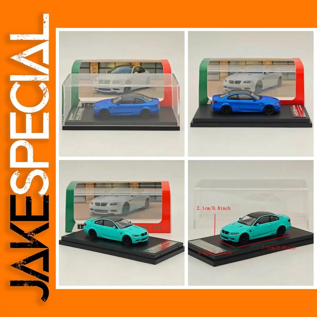 1/64 Scale M3 E92 Coupe Diecast Car Model in Blue & Green 1 1/64 Scale M3 E92 Coupe Diecast Car Model in Blue & Green