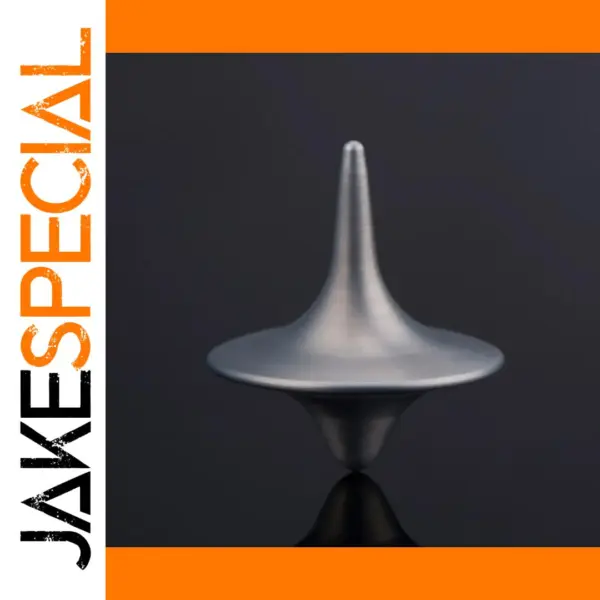 Metal Spinning Top Toy in Silver Alloy
