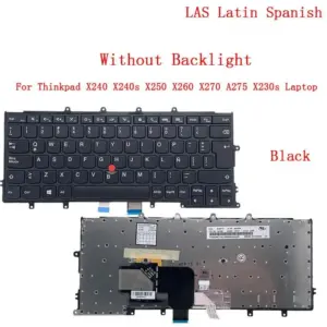 Latin Spanish Backlit Keyboard for Lenovo ThinkPad X270 17 446b8393 no logo