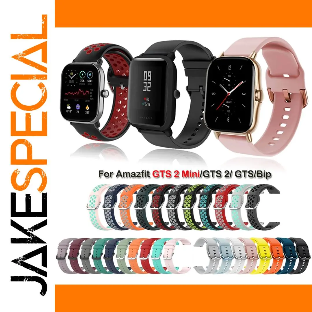 20mm Silicone Strap for Amazfit GTS 2 Mini and More 1 20mm Silicone Strap for Amazfit GTS 2 Mini and More