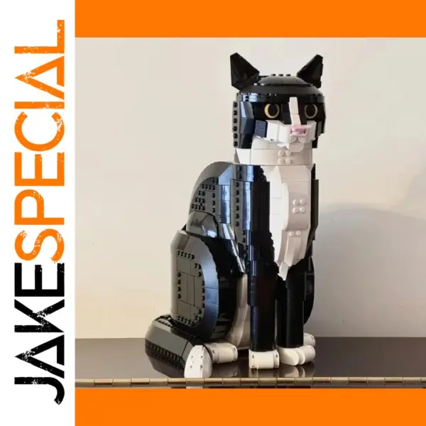 1710Pcs Tuxedo Cat Building Blocks Set