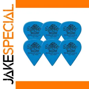 Dunlop Tortex Sharp Guitar Picks 1.0mm, 6 Pack