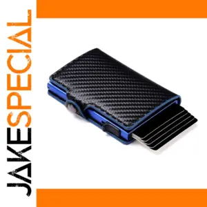 RFID Blocking Carbon Fiber Mini Wallet
