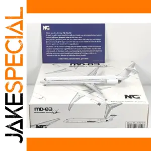 NG Models 1/400 Scale White MD-83 Alloy Aircraft Model