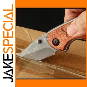 BUCK X14 Wooden Handle Folding Pocket Knife