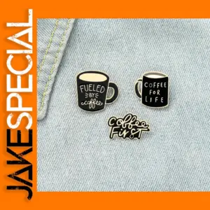 Coffee First Baking Varnish Enamel Pins