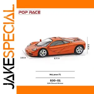 POP RACE McLaren F1 1/64 Diecast Model