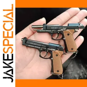 1:3 Scale Alloy M9A3 Pistol Keychain