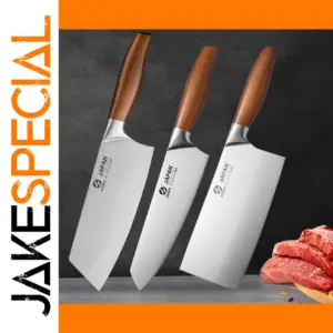 Stainless Steel Kitchen Set with Wooden Handles