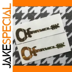 Set of 2 Charvel Metallic Guitar Decals