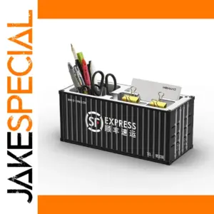 Shipping Container Desk Organizer in Black