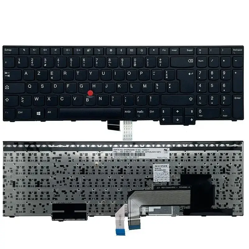 French AZERTY Keyboard for Lenovo Thinkpad E570 3 French AZERTY Keyboard for Lenovo Thinkpad E570 - Image 3
