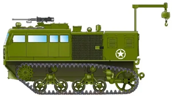 1/35 Scale US M4 High Speed Tractor Model Kit - Image 6