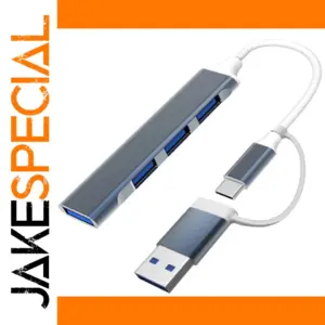 4-Port USB Type C Hub Adapter for Laptops