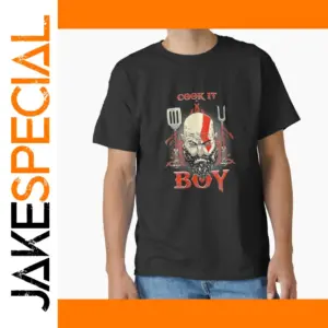 God of War Kratos 80s Video Game T-Shirt Men Large
