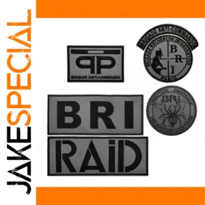 French BRI Anti Assault Military Patch with Hook & Loop
