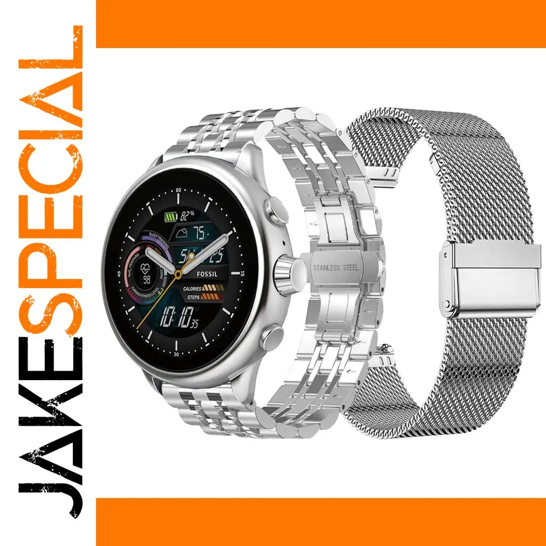 Stainless Steel 20mm Strap for Fossil Gen 6 1 Stainless Steel 20mm Strap for Fossil Gen 6