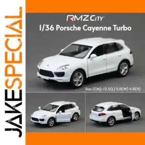 1/36 White Porsche Cayenne Turbo Model Car