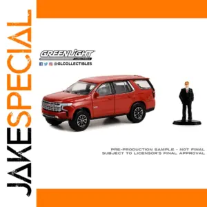 Greenlight 1:64 Red SUV Model with Figurine